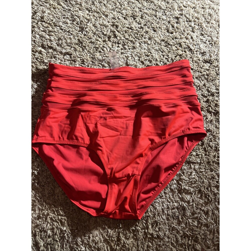 red size large women’s swim bottoms